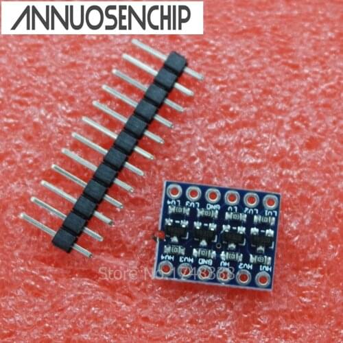 10PCS IIC I2C Logic Level Converter Bi-Directional Board Module 5V 3.3V DC Module For Arduino With Pins