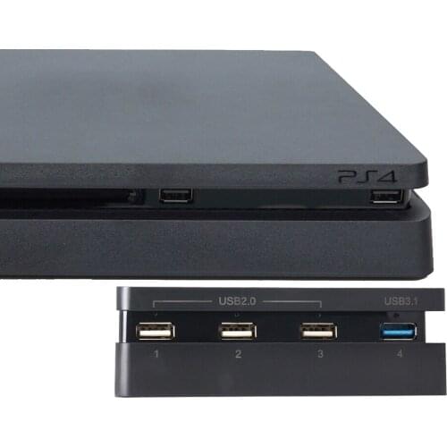 PS4 Slim USB HUB Extend For Playstation 4 Slim Console Adapter 1X 3.1 High Speed Game Accessories 3X 2.0 USB Port Play Station 4
