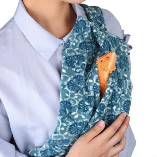 Adjustable Lizards Sling Carrier for Bearded Dragons Reptile and Small Animal Pets Carry Travel Pouch to Prevent Falling