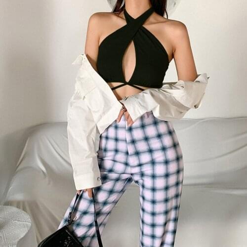 Sexy Women Halter Neck Crop Tops Tube Top Seamless Lingerie Female Streetwear Sleeveless Bra Crop Top Bandeau Tank Streetwear