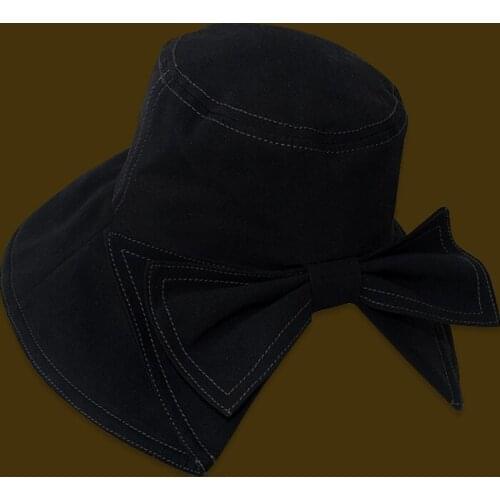 Spring / Summer Travel Female Korean B ow Swal low tail Japanese Fisherman H at Sun Hat Free Shipping