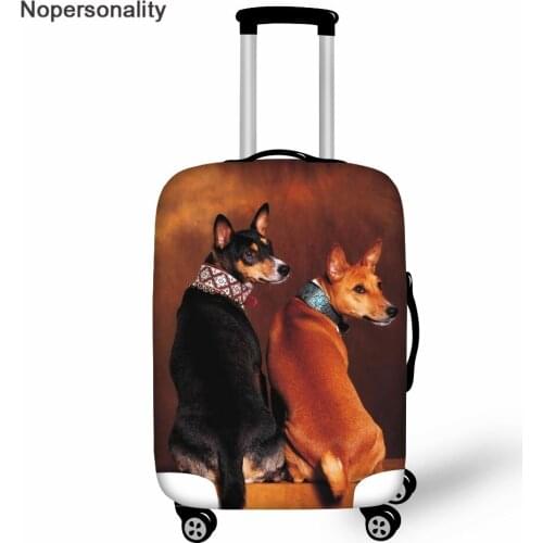 Nopersonality Basenji Dog Exterior Luggage Cover Elastic Scratch Proof Travel Suitcase Protection Covers Suit for 18-30 inch