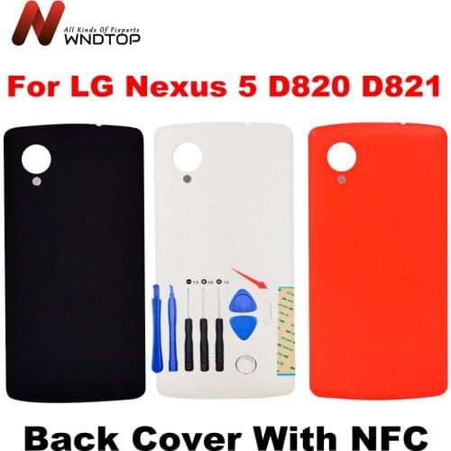 For LG Nexus 5 D820 D821 Back Battery Cover Rear Door Housing Case + NFC Antenna Replacement For LG D820 Battery Cover with NFC