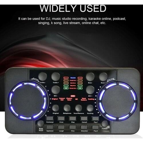 New Sound Card Sound Effects Bluetooth-compatible Sound Card Cell Phone Live Noise Reduction Processor For Mobile Phone/computer