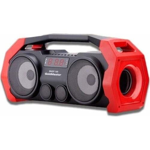 Goldmaster ENJOY-100 Bluetooth and Usd Sound System (Red)