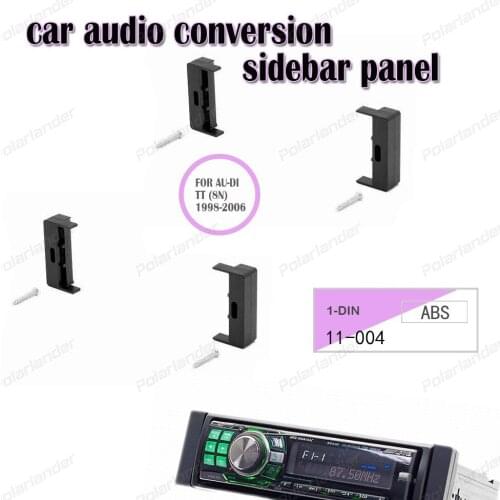 1-DIN ABS material CD conversion sidebar panel original car interior colors black FOR AU-DI TT (8N) 1998-2006