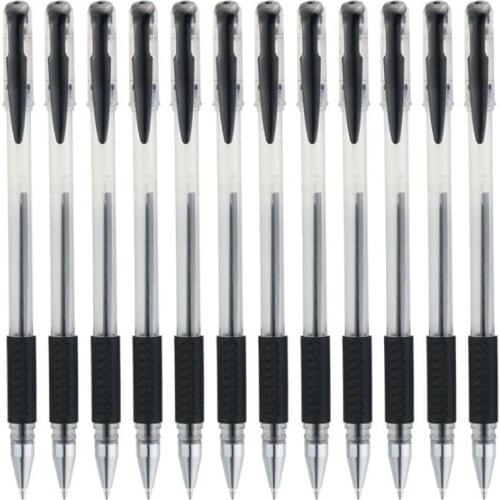 10pc Black 0.5 Precision bullets don't fade for long European Standard Gel Pens