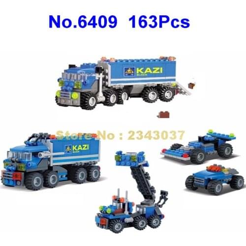 6409 163pcs Urban Truck Deformation Car Building Blocks 1 Toy