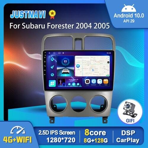 GPS Car Radio 1280*720P Android 10.0 Car Radio Player For Subaru Forester 2004 2005 2006 2007 2008 OBD DSP Auto Carplay No DVD