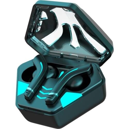 MD168 Subwoofer Private Model TWS New Wireless Game Bluetooth Headset Low Latency Cool Black Technology Works On All Smartphones