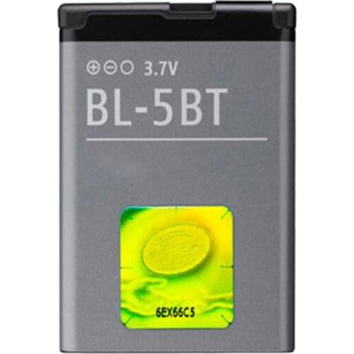 BL-5BT Battery for Nokia 2608 2600c 7510a 7510s N75 BL-5BT 870mAh BL 5BT Battery Replacement
