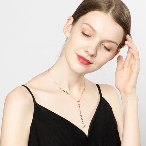 925 Sterling Silver Starburst Long Pendant Freshwater Pearl Y Necklaces for Women Gold Disc Round Sequins Coin Chain Necklaces