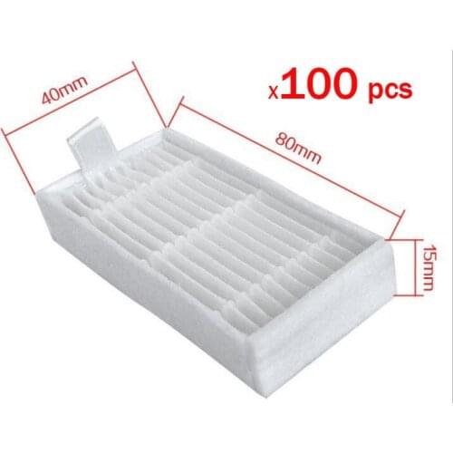 100 Piece HEPA Filter for Ecovacs Mirror CR120,dibea x500 X600 Robotic Cleaner