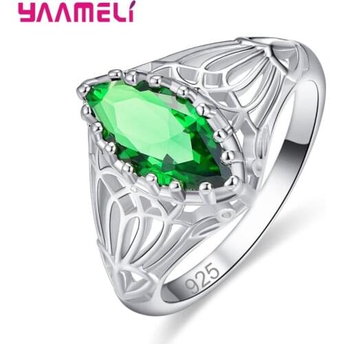 Trendy Oval Shape Blue Fire Opal Rings for Women 925 Sterling Silver Fashion Gothic Ring Fashion Jewelry Female Party Lover Gift