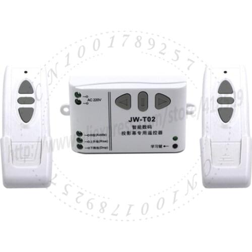 Tubular motor reversing controller / 220 v electric door controller/projection screen controller with 2 remote control SKU: 5118