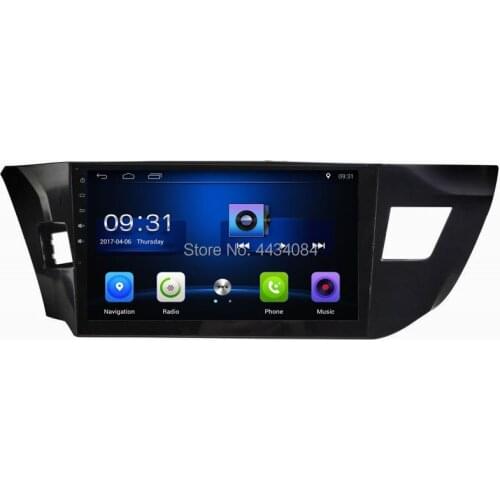 Ouchuangbo car gps navi media stereo android 8.1 for Toyota Levin 2014 support 4 core wifi USB SWC Bluetooth dual zone