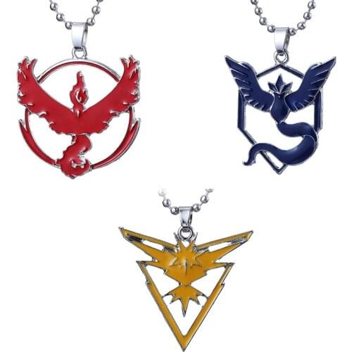 Cartoon Anime Star Pokemon Necklaces Pocket Monstrosity Games Necklace Men Pendant Japanese Cartoon Beads Chain Jewelry Gift