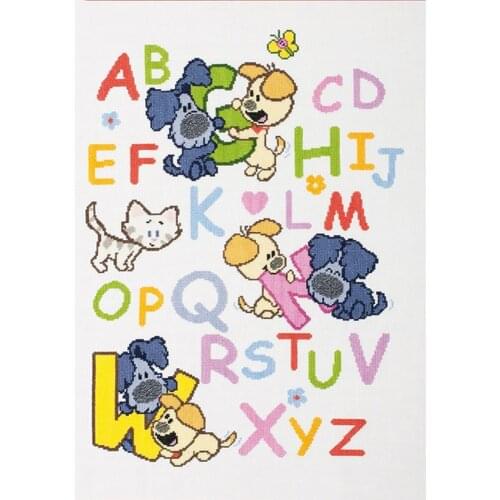 NeedleWork Mosaic Full Square Drill 5D DIY Diamond Painting "Cartoon Text" Diamond Embroidery Cross Stitch Alphabet decoration