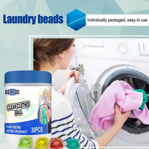 Laundry Ball Gel Beads Lasting Fragrance Colorful Laundry Ball Beads Washing Ball Cleaner Capsules Liquid Detergent Pods