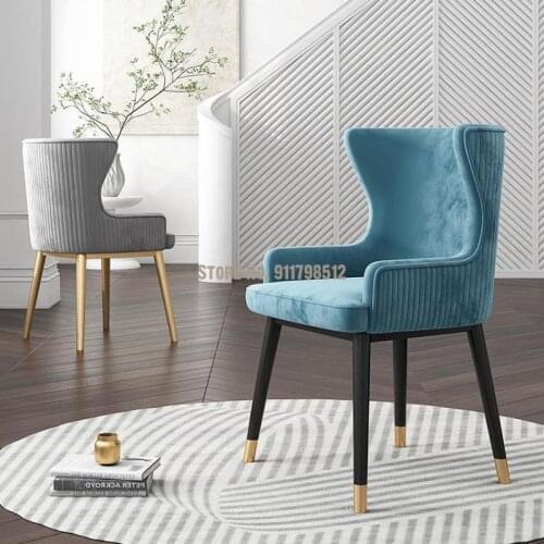 Light luxury makeup chair net red ins bedroom dressing table chair nordic dining chair home high-end modern nail shop chair