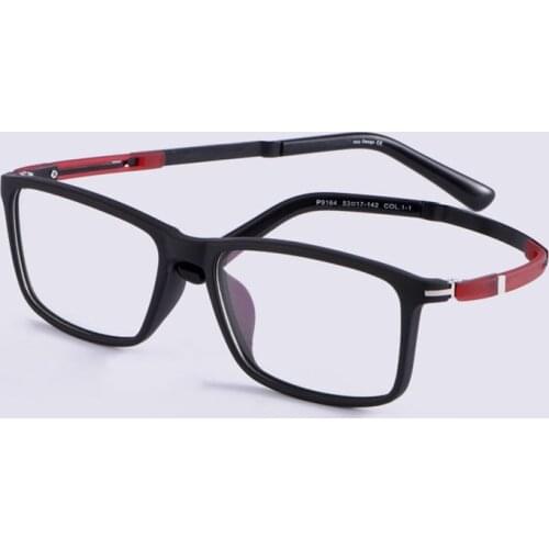 TR90 Square Glasses Frame Men Half Rim Optical Eyeglasses Vintage Clear Glasses Prescription Eyeglasses Frames Eyewear Oculos