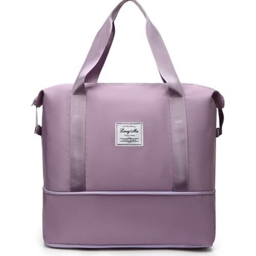 Large Capacity Women Bag Folding Waterproof Oxford Travel Bag Quality Durable Shoulder Bag Multifuctional Casual Tote Handbag