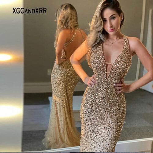 XGGandXRR V-neck Women Dresses