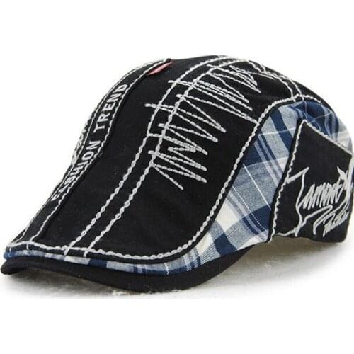 1 Pcs 2018 New Men Brand Snapback Berets Caps Spring Summer Fashion Cotton Embroidery Hats For Men 5 Colors 8647