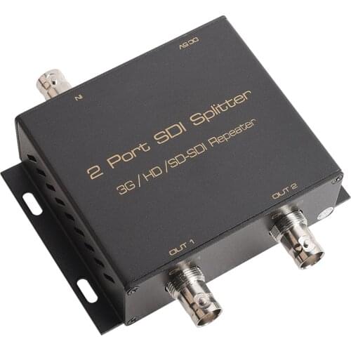 1080P SD-SDI HD-SDI 3G-SDI Splitter 1x2 SDI Repeater 1 input 2 output for CCTV system