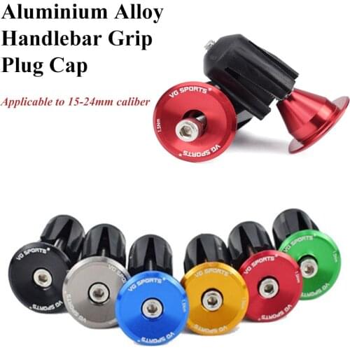 2Pcs /1 pair Bike Grip Handle Bar End Cap Aluminium Alloy Lock MTB Handlebar Grips Plugs Caps for Bicycle Handlebar Accessory