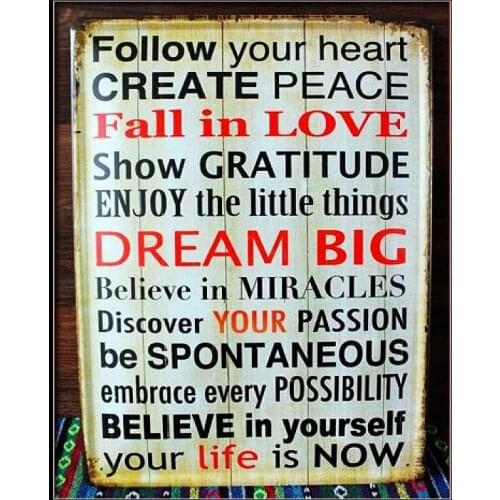 30pcs/lot Metal Sign shabby chic Fall in love letter paintings Vintage House Cafe Restaurant Bar Poster Metal tin signs metal wa