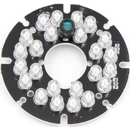 90 degrees CCTV Accessories infrared light 24 Grain IR LED board for Surveillance cameras night vision diameter 54mm