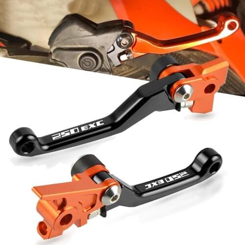 Dirt bike CNC Aluminum Motocycle Levers Motocross Pit Bike Pivot Brake Clutch Lever For 250EXC 250 EXC 2003-2005 2014-2018