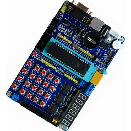 Free Shipping ATMEGA16 Development Board AVR Microcontroller Learning Board+ISP Programmer
