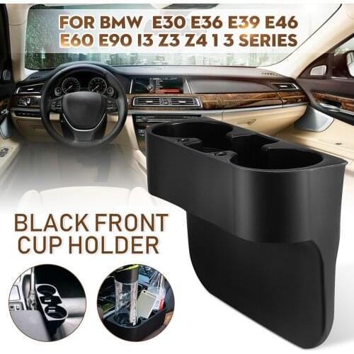 For e30, e36, e39, e46, e60, e90, z4, i3, z3, z4, 13 series car black front beverage cup holder, car front center console