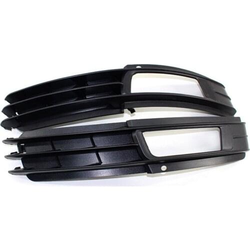 JanDeNing 2PCS Front bumper Left& Right Side Fog Light Lower Grille Cover For Audi A6 C6 2009-2011