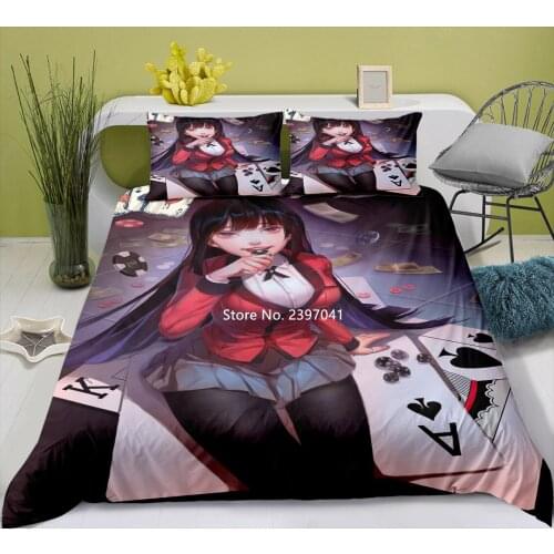Cartoon Bedding Set 3D Printed Cartoon Fashion Comfortable Quilt Cover Pillowcase Single Boys & Girls Home Textile Knitwear