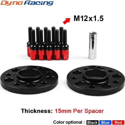 15mm 5x112mm 66.6mm Hub Centric Bore Wheel Spacers M12x1.5 Tapered Bolts For Mercedes Benz W/Ball Bolts