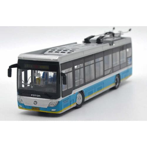 Diecast 1:64 Scale Beijing Bus Futian Ouhui New Energy 116 Alloy Bus Model Collection Souvenir Ornaments Display Vehicle Toys