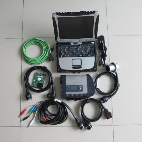 Mb star diagnostic tool sd connect compact 4 with software 320gb hdd 2021.06v install in toughbook cf-19 touch screen for sd c4