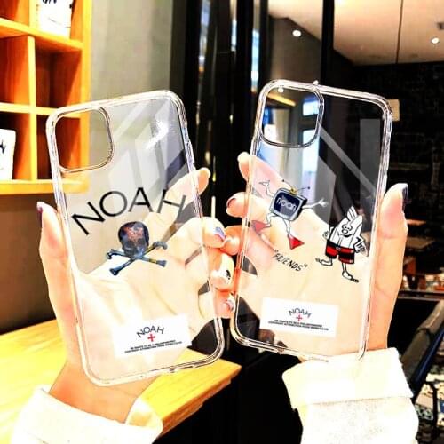 Street fashion design-NOAH Phone Cases Transparent For iphone12 11 Pro Max X XR XS MAX 7 8 plus 6S 2020 SE 12Mini Cover