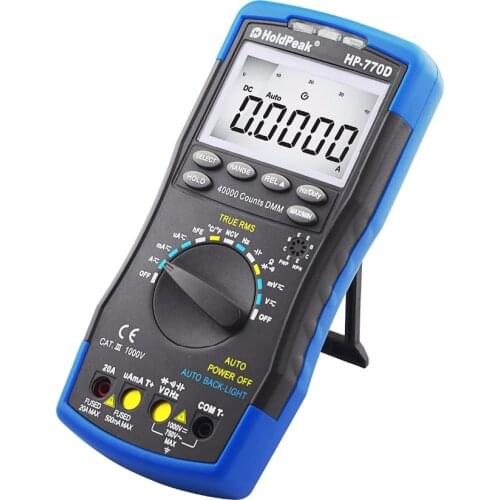 Multimeter high-accuracy digital multimeter Auto Range Multimetro True RMS 40000 Counts Measure Ohm Volt Amp Capacitor Tester