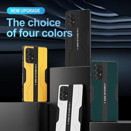 For Samsung Galaxy A72 4G 5G Case Leather Cover A52 A32 A12 S21 S30 Ultra Plus A71 A51 2021 Soft TPU Shockproof Phone Back Shell