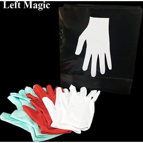 New Changing Color Gloves by Rossy (Pocket Version) Stage Magic Tricks Classic Magic Show Illusions Gimmick Kids Magic Comedy