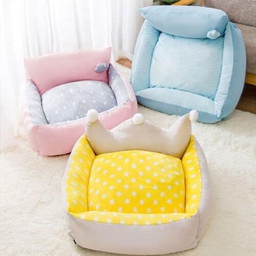 Dog Bed Cama Perro Hondenmand Cat House Four-Season All-Purpose Removable And Washable Mat Winter Pet Supplies лежанка для собак