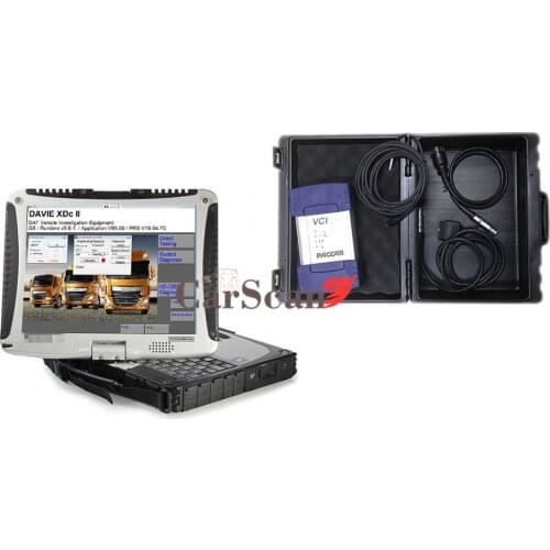 For DAF Truck Diagnosis Scanner Full Set With CF19 Laptop complete set for daf heavy duty truck diagnostic tool