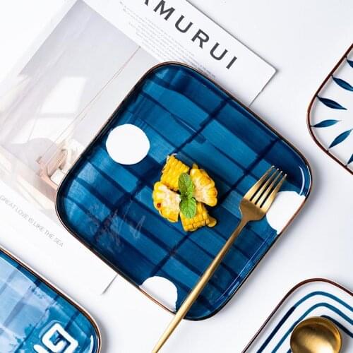 European Style Simple Creative Orange Ceramic Dish Home Western Restaurant Steak Fruit Salad Dish Dish Tableware Kitchen Dishes