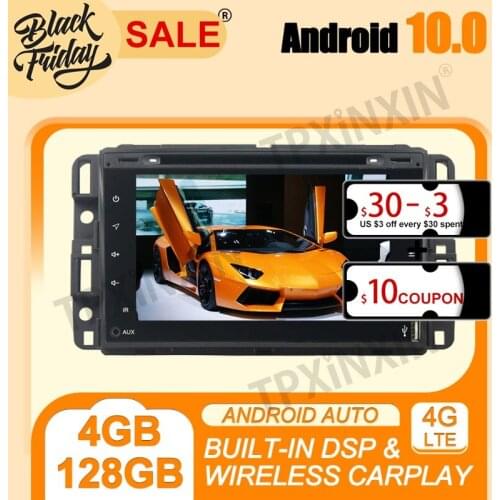 PX6 DSP Carplay 4G+128G Android 10.0 IPS For GMC Full Touch Car Multimedia Player Auto Radio Tape Recorder GPS Navi Head Unit