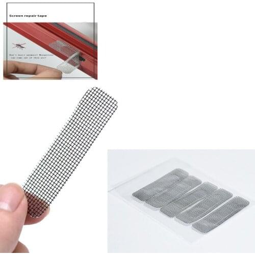 Window Repair Tape Window Screening Waterproof Patch Self-adhesive Anti-Insect Door Mosquito Net Mesh Broken Holes Repair Tape