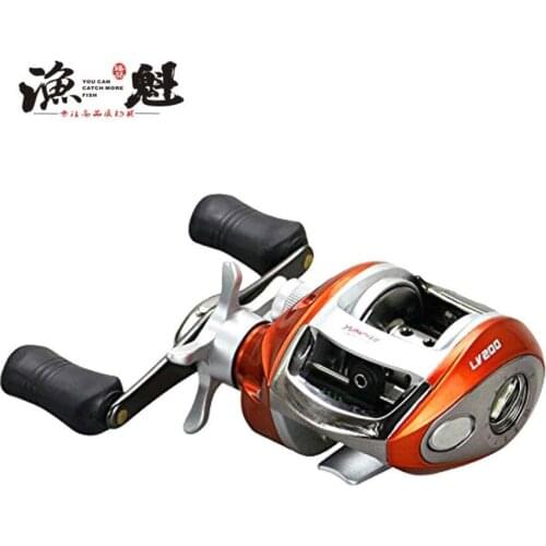 YUKUI brand 12+1BB Left / Right Hand Baitcasting Reel 6.2:1 Bait Casting Fishing Reel Magnetic Brake Water Drop Wheel Coil